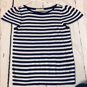 Black and white striped Loft sweater x small